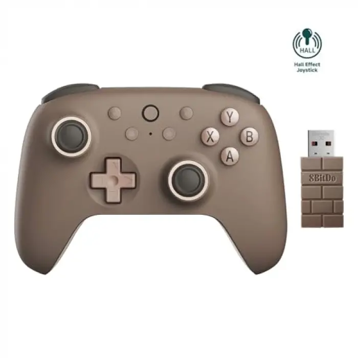 Ultimate 2C Wireless Controller for Windows PC and Android, with 1000Hz Polling Rate, Hall Effect Joysticks and Hall Triggers, and Remappable L4/R4 Bumpers, Turbo Function (Brownie)