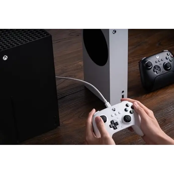 Ultimate 3-Mode Controller, Hall Effect Joysticks, Pro Back Buttons, Wired Only for Xbox Series X, S & Xbox One, Compatibility with Apple, Windows & Android, Officially Licensed (White)