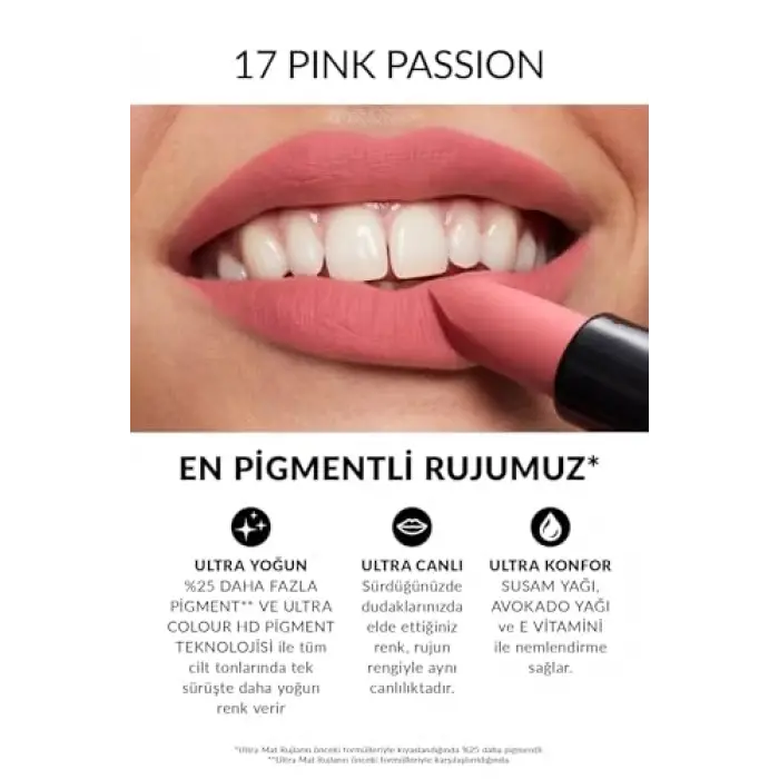 Ultra Mat Ruj, Pink Passion