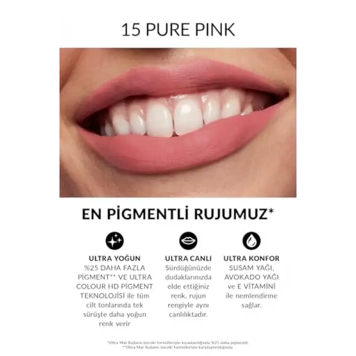 Ultra Mat Ruj Pure Pink