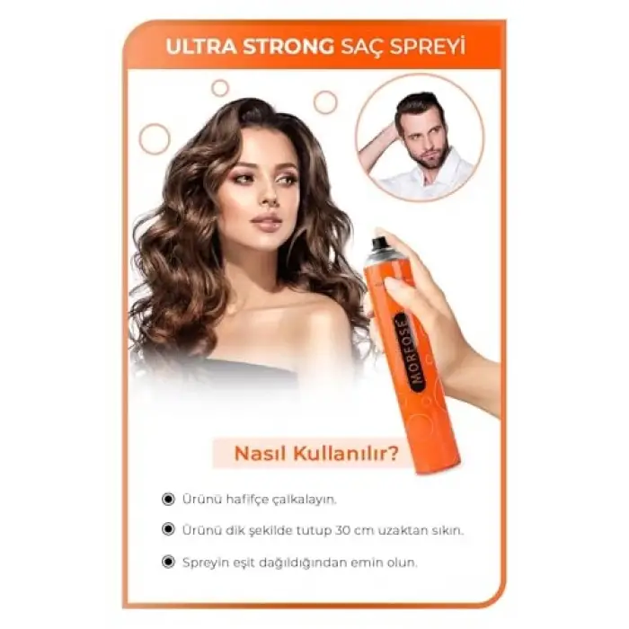 Ultra Sert Saç Spreyı 400 Ml 3 Adet
