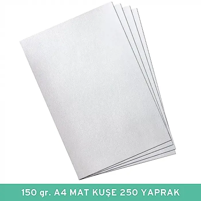 Umur 150 gr A4 Mat Kuşe Kağıt, 250 Yaprak