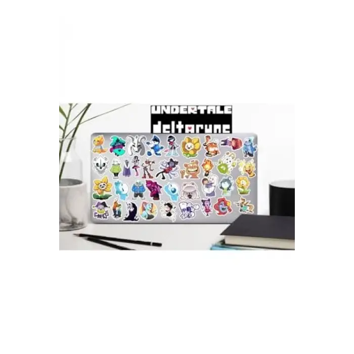 Undertale Sticker Telefon Laptop Notebook Tablet Defter Matara Stiker Etiket