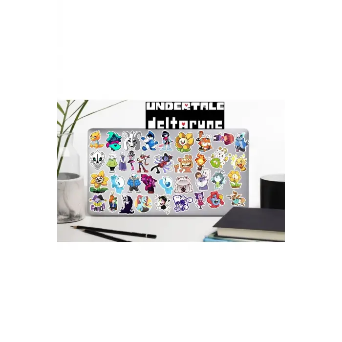 Undertale Sticker Telefon Laptop Notebook Tablet Defter Matara Stiker Etiket