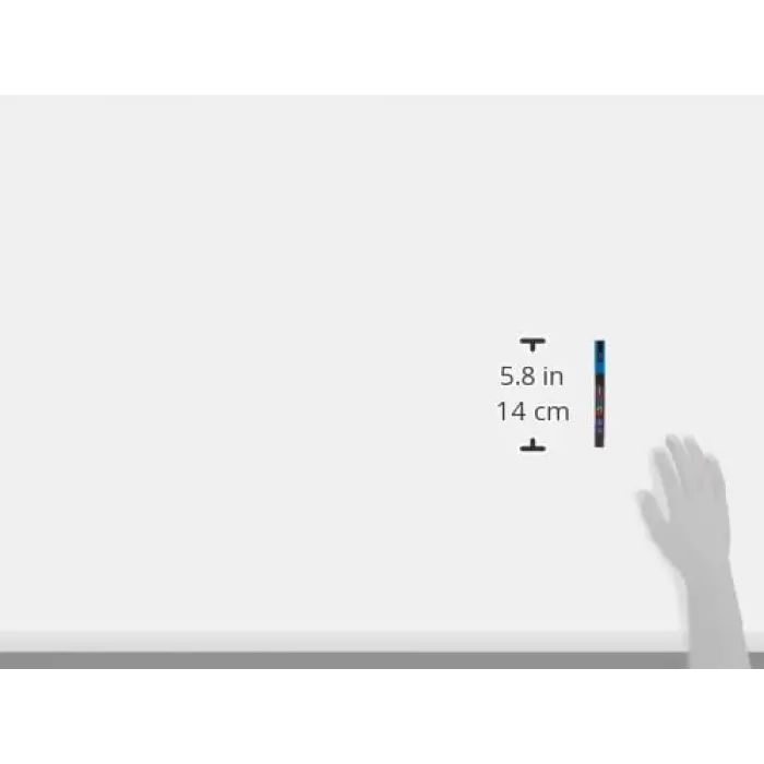 Uni 0.9-1.3 mm Su Bazlı Poster Markörü Simli 8li Set