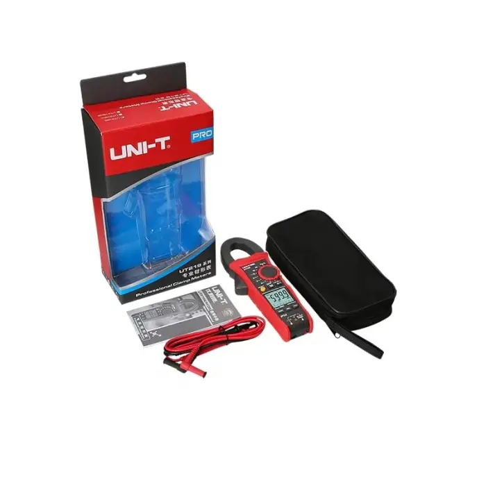 Uni-trend Multimeter clamp meter UT219E UT219M UT219DS Pro clamp meter Digital Professional Pliers Ammeter 6000 Counts Electrical Repair Meter Tester(UT219E)