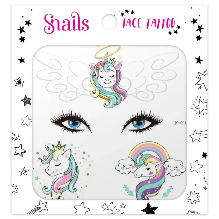 Unicorn Crown Yüz Dövmesi