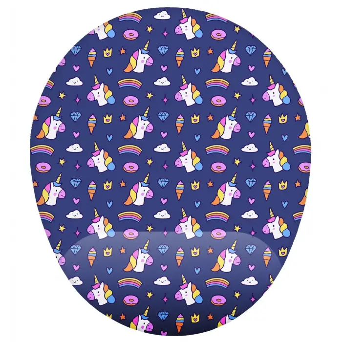 Unicorn Desenli Bilek Destekli Mouse Pad