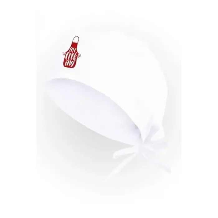 Unisex Beyaz Chef Temalı Özel Bone