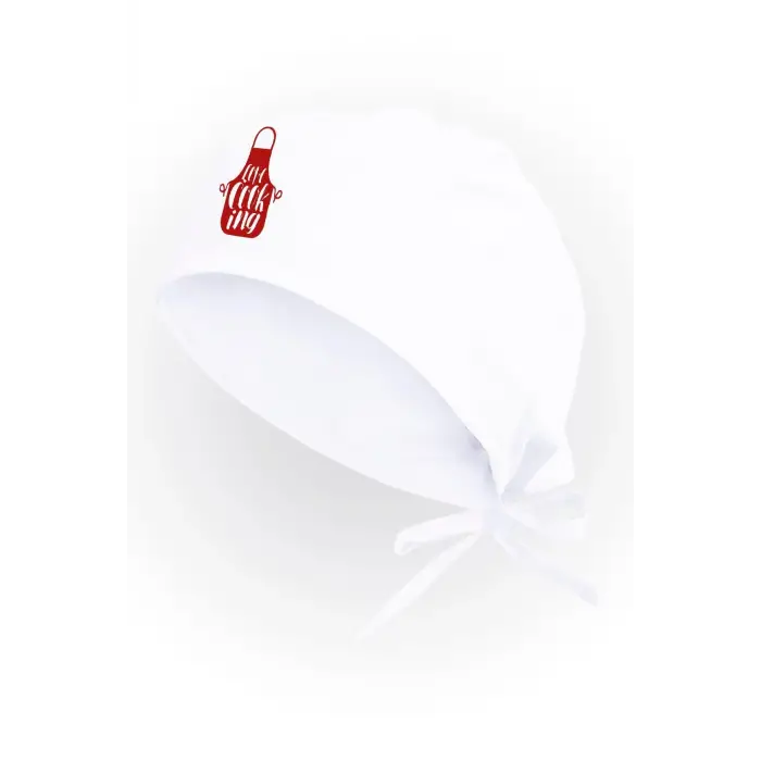 Unisex Beyaz Chef Temalı Özel Bone