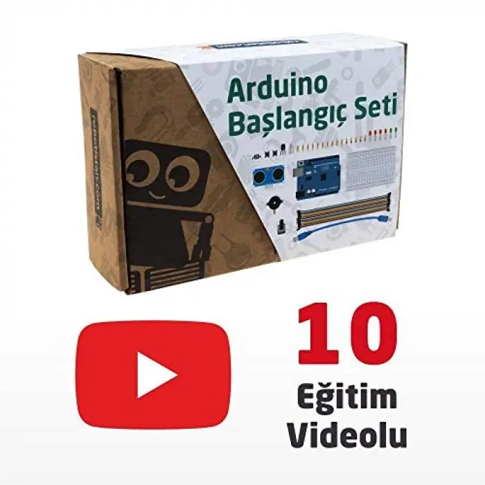 Uno Başlangıç Seti-Arduino Uyumlu (Klon) (EKitap ve Videolu)