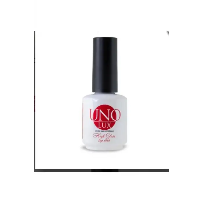 Uno Lux High Gloss Top Coat Şeffaf, 15 ml