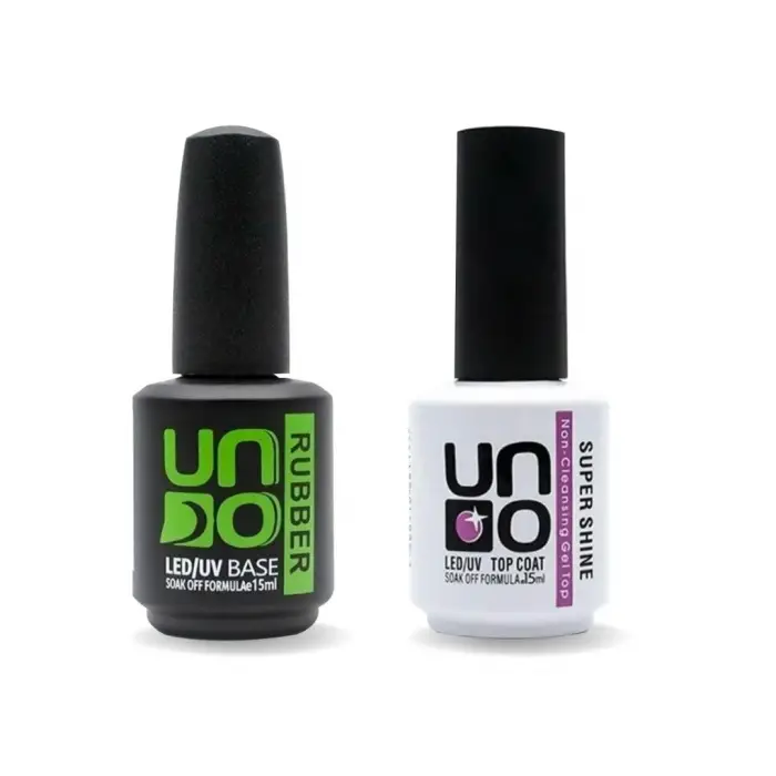 Uno Top Coat Super Shine Uno Rubber Base Coat 15 ml