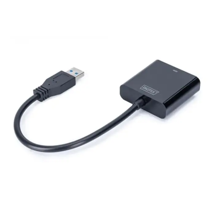 USB 3.0 görüntü adaptörü, USB A - HDMI Tip A, Full HD, 1920 x 1080 piksel, plastik, siyah