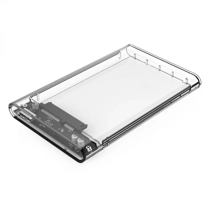 USB 3.0 Micro B Şeffaf 2.5” inch SATA SSD Hard Disk Kutusu