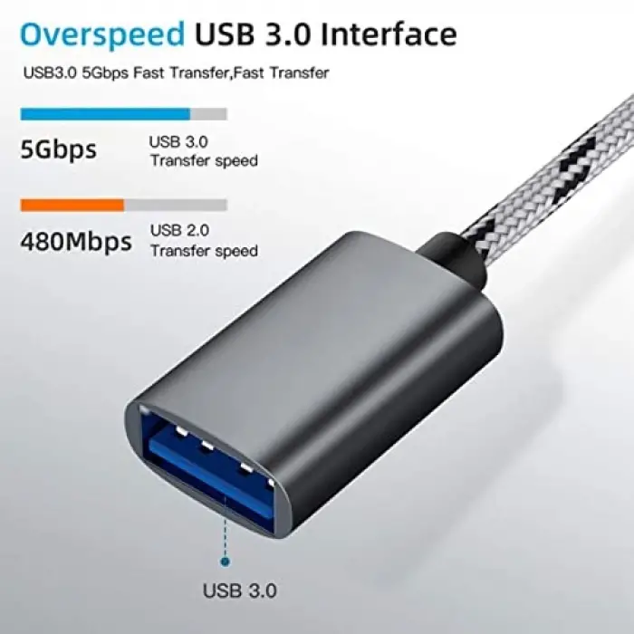 USB 3.0 OTG - Type-C ve Micro USB Veri Şarj Dönüştürücü Adaptör