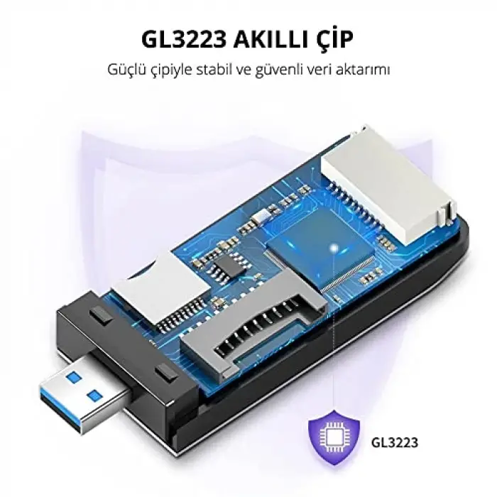 USB 3.0 SD, Micro SD, Memory Stick, CF Kart Okuyucu