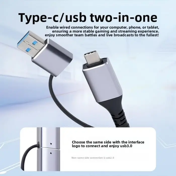 USB 3.0 & Type-C Gigabit Ethernet Adaptörü 1000 Mbps RJ45 Kablolu İnternet Dönüştürücü USB-A USB-C Uyumlu Laptop Tablet PC İçin Yüksek Hızlı Ağ Adaptörü | ZR1159