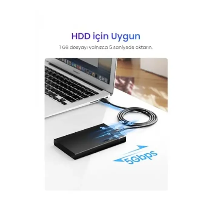 USB 3.0 Type-C Veri ve Şarj Kablosu 50 cm