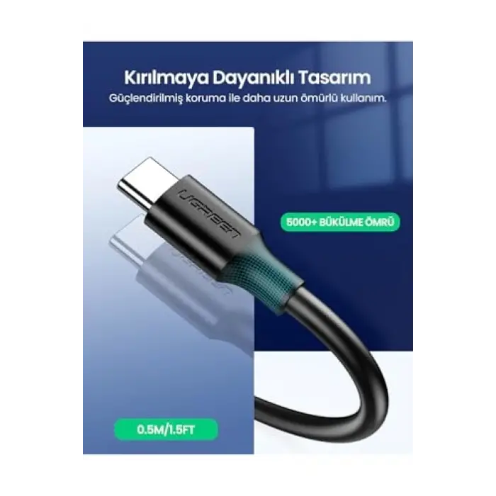 USB 3.0 Type-C Veri ve Şarj Kablosu 50 cm