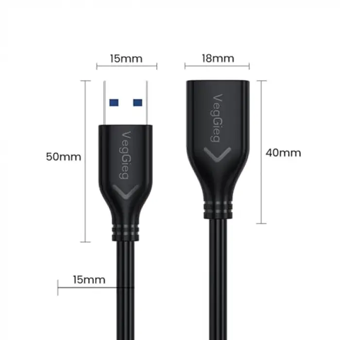 USB 3.0 Uzatma Kablosu 1 Metre