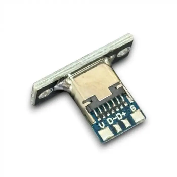 USB 3.1 Type-C Dişi Panel Montaj Soketi, 4 Pin Smd Lehimlenebilir