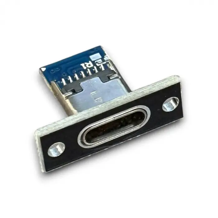 USB 3.1 Type-C Dişi Panel Montaj Soketi, 4 Pin Smd Lehimlenebilir