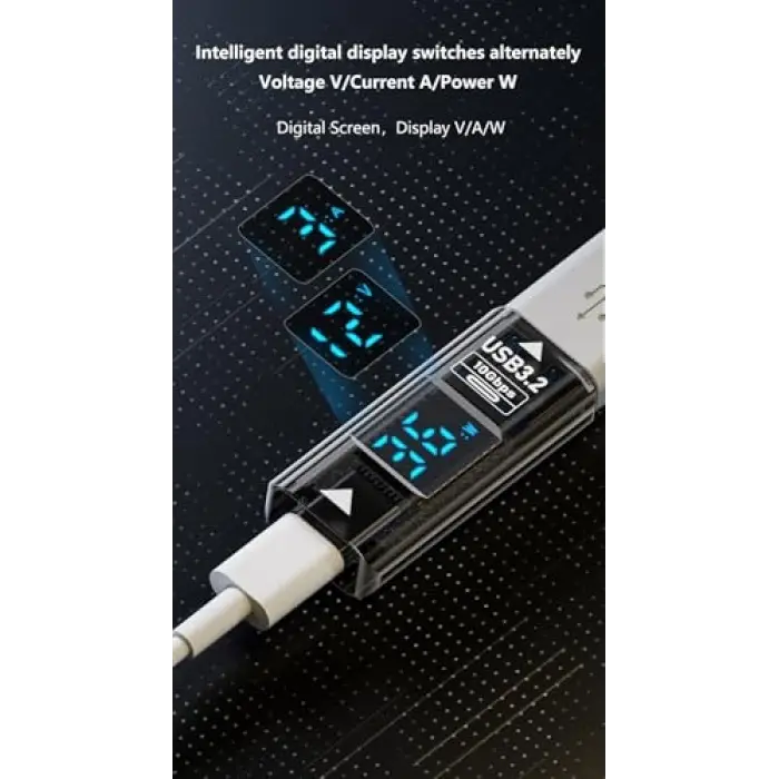 USB 3.2 - Type-C Şarj Kablosu Dönüştürücü, 10Gbps, 36W, Otgacd