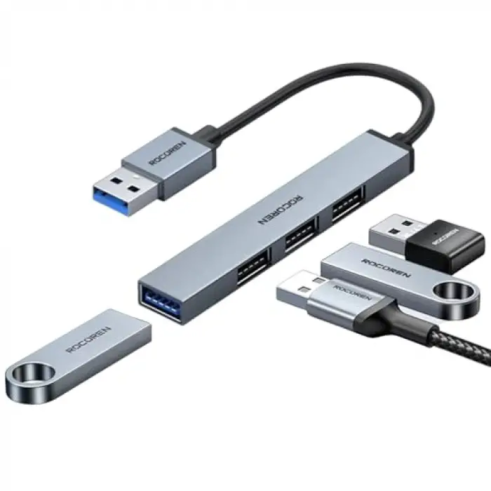 USB-A 3.0 5Gbps 4 Portlu USB Çoklayıcı Hub
