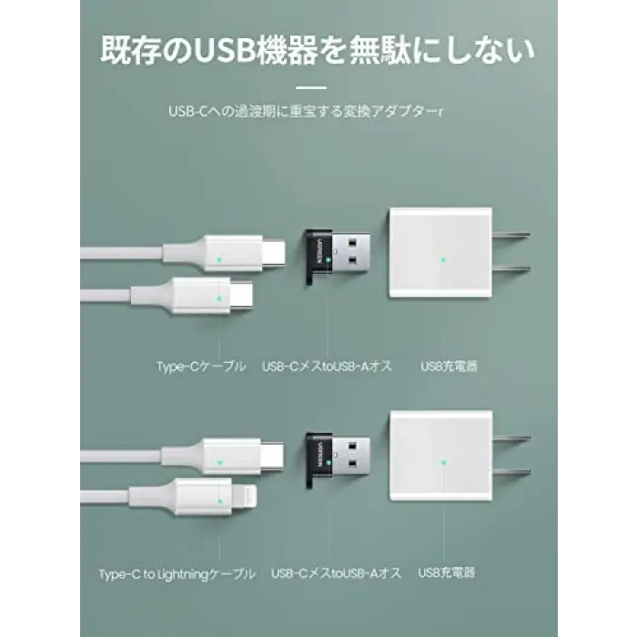 USB-A Erkek - USB Type-C Dişi Çevirici Adaptör