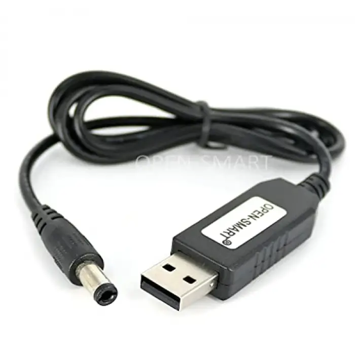 USB-Barrel Jack Voltaj Yükseltici, Giriş 5V, Çıkış 9V