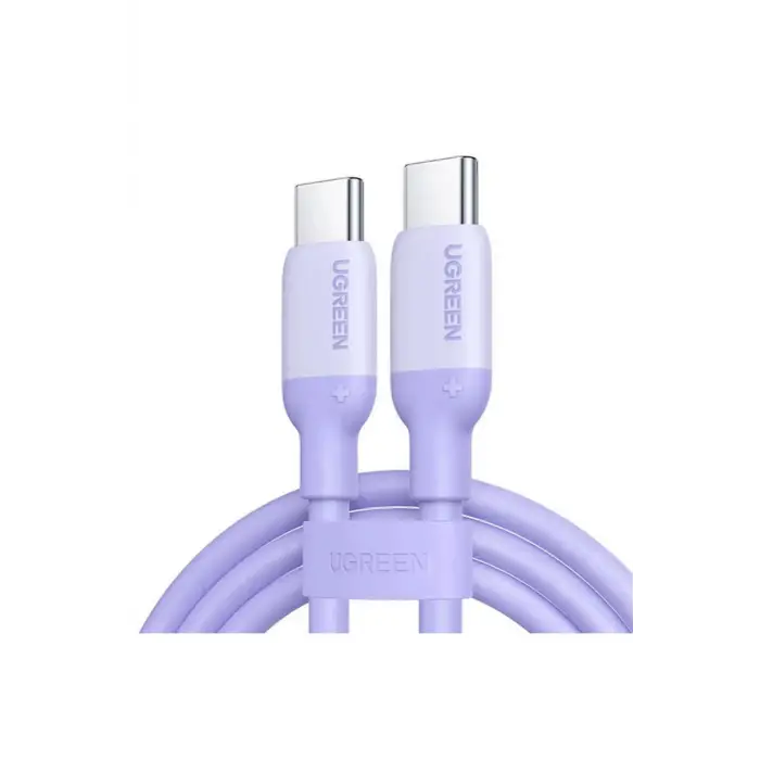 USB-C 3A/60W Hızlı 1m Mor Şarj Kablosu