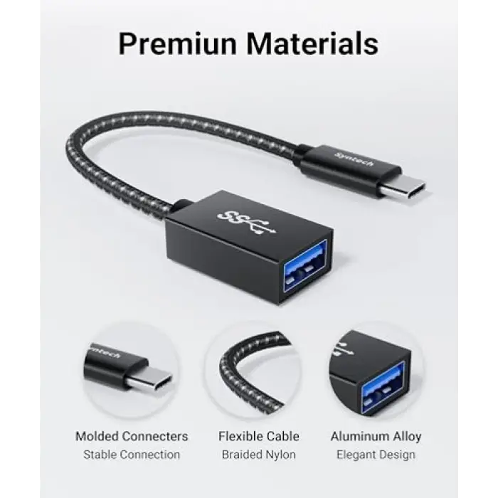 USB C; USB Adaptörü 2 Paketi, USB 3.0 OTG, 10Gbps