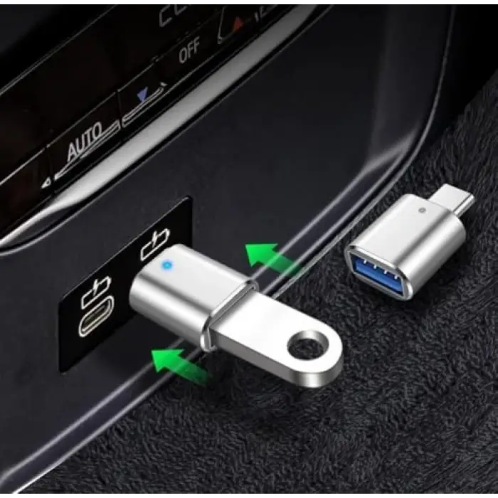 USB C - USB Adaptörü, USB Type C - USB 3.0 Adaptörü, LED Göstergeli, Type-C Cihazlarla Uyumlu