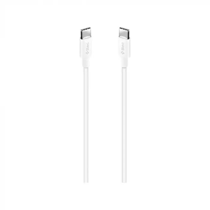 USB-C - USB-C 120cm 60W PD/QC Hızlı Şarj/Data Kablosu Beyaz