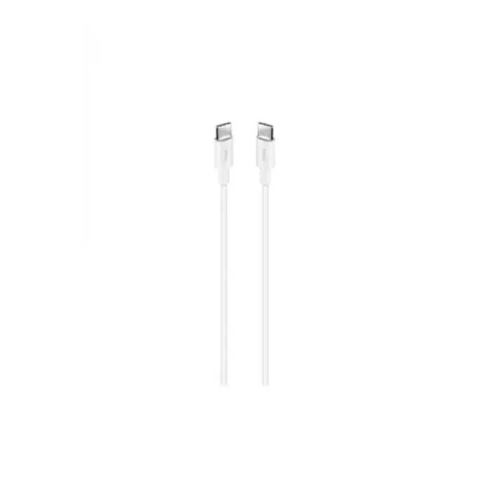 USB-C - USB-C 300cm 60W PD/QC Hızlı Şarj/Data Kablosu Beyaz