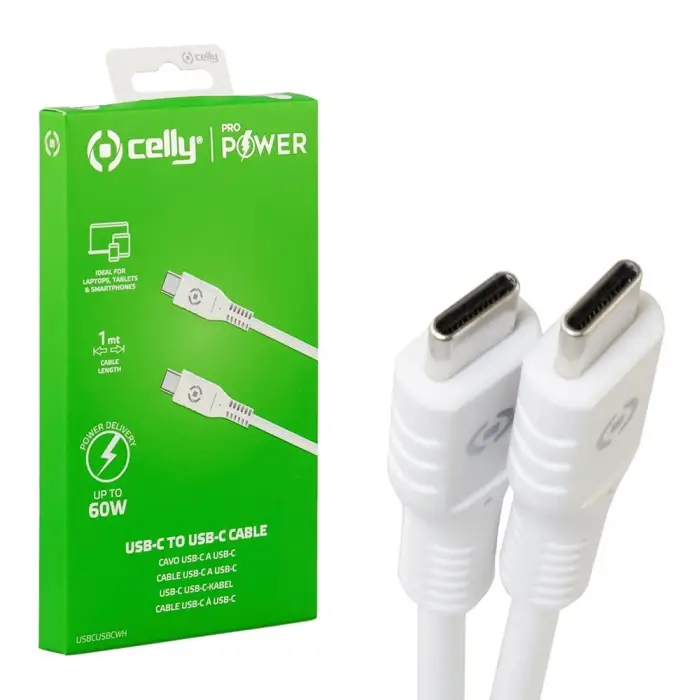 USB-C - USB-C PD kablo, 60W, WH