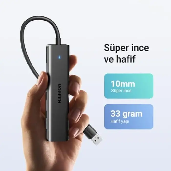 USB Hub 3.0 USB Ayırıcı MacBook; Mac Mini, iMac, Surface Pro, Xps, Thinkpad, USB Flash Sürücüler, Mobil Hdd, Masaüstü Bilgisayar ve daha fazlası için 5 Gbps USB dağıtıcısı (15 cm)