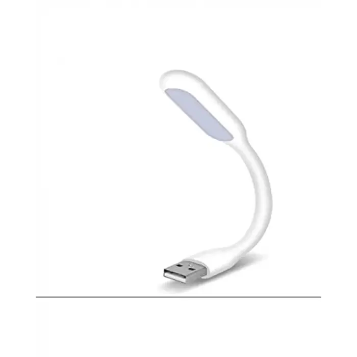 USB LED Lamba, Katlanabilir Notebook Kitap Okuma ve Klavye Aydınlatması, Beyaz