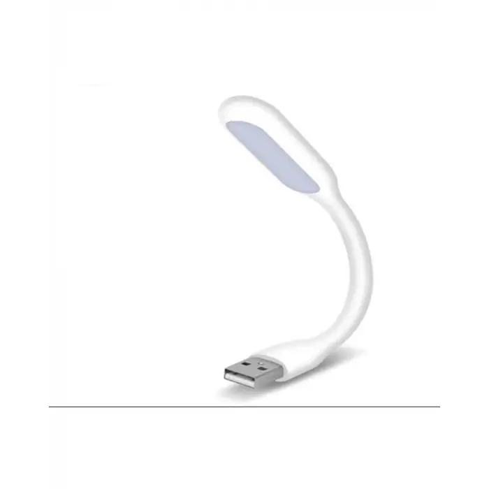 USB LED Lamba, Katlanabilir Notebook Kitap Okuma ve Klavye Aydınlatması, Beyaz