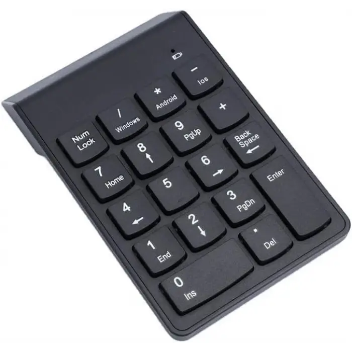 USB Numpad Keypad Kablosuz Numerik Klavye USB Numaratör Tuş Takımı