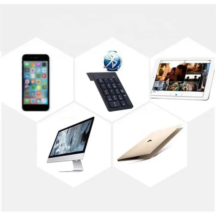 USB Numpad Keypad Kablosuz Numerik Klavye USB Numaratör Tuş Takımı