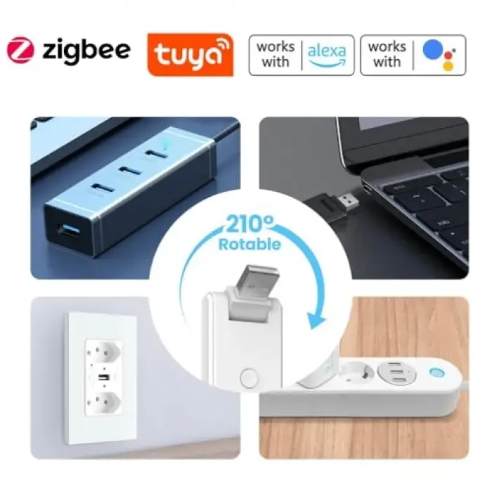USB Tip Zigbee + Bluetooth Ağ Geçidi Hub Gateway (Tuya, Smart Life Uyumlu)