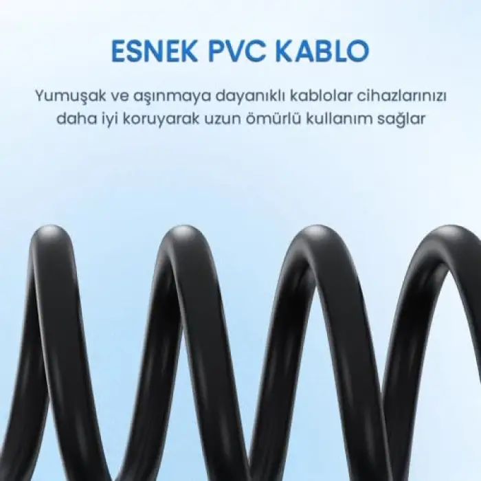 USB Type-C to 2 RCA Ses Kablosu 3 Metre