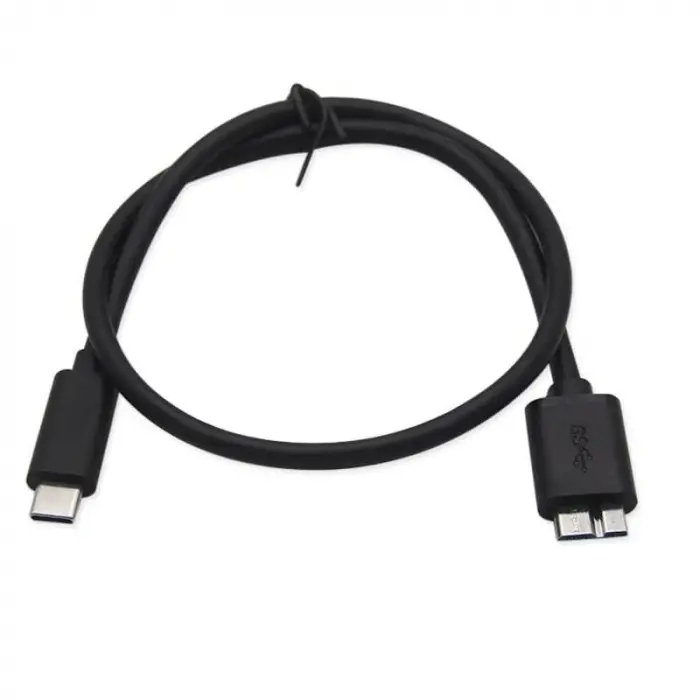 USB Type C To Micro Usb 3.0 Taşınabilir Hdd Hard Disk Kablosu 0.5M (50 cm)