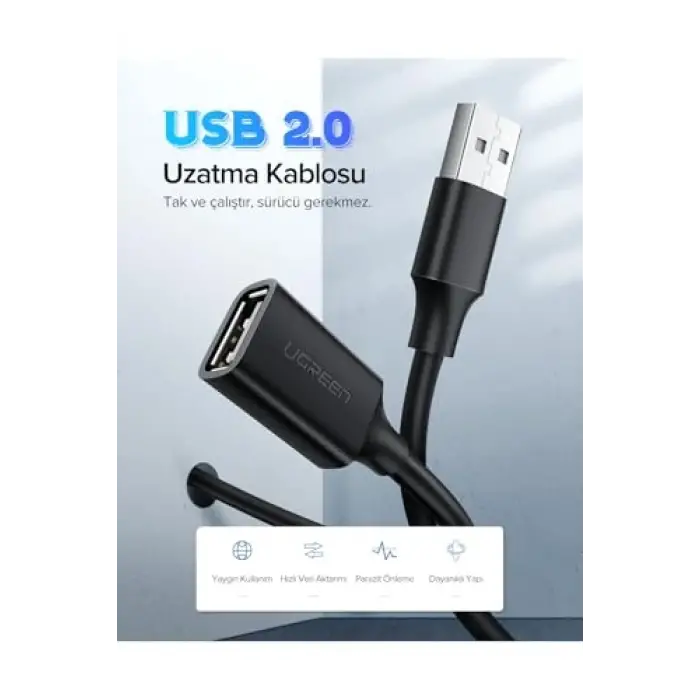 USB Uzatma Kablosu, 2 Metre
