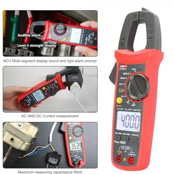 UT-203+ 600V 400A AC/DC Dijtal Pensampermetre
