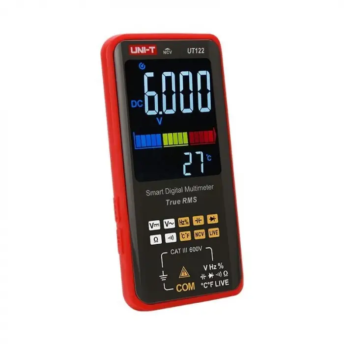 UT122/UT121A/B Smart Digital Multimeter True Rms Voltage Frequency Dual Display Ncv Lıve Auto Range 6199 Count Meter (UT122)
