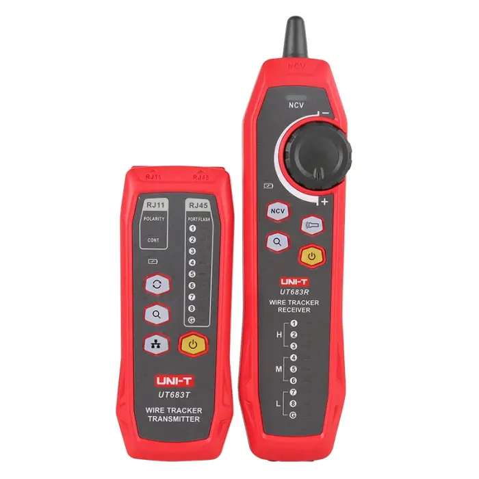UT685B Kit Tdr Cable Tester Pair Coaxial POE Network Cable Length Sequence Detector RJ11 RJ45 Plug Adapter Digital Meter