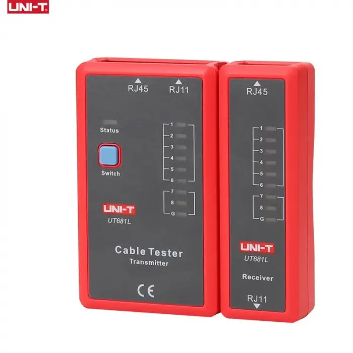 UT685B Kit Tdr Cable Tester Pair Coaxial POE Network Cable Length Sequence Detector RJ11 RJ45 Plug Adapter Digital Meter